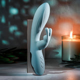 Evolved BOSS BUNNY - Baby Blue 20.1 cm Rabbit Vibrator - VIBRATORS