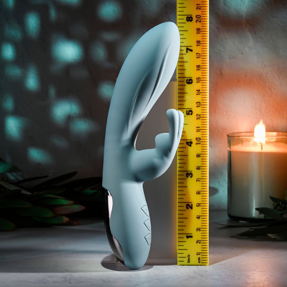 Evolved BOSS BUNNY - Baby Blue 20.1 cm Rabbit Vibrator - VIBRATORS