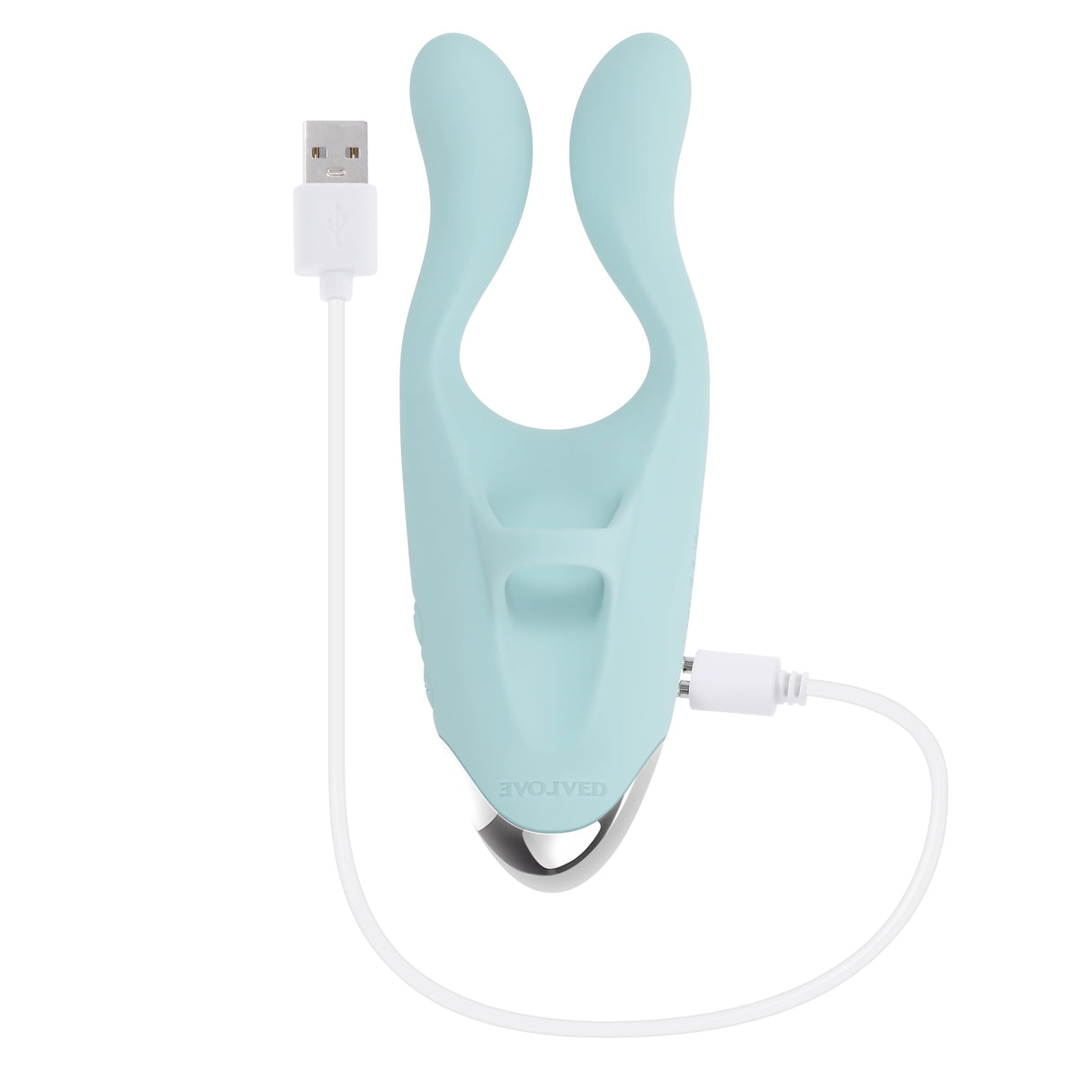 Evolved COUPLES THERAPY - Teal USB Rechargeable Couples Stimulator - STIMULATORS