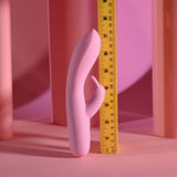 Evolved Cushy Bunny Pink 19.1 cm USB Rechargeable Rabbit Vibrator - VIBRATORS