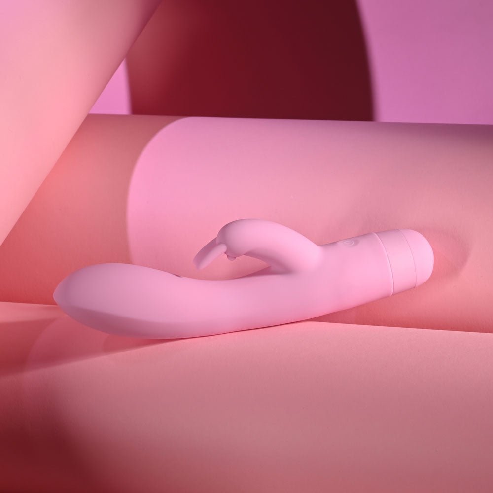 Evolved Cushy Bunny Pink 19.1 cm USB Rechargeable Rabbit Vibrator - VIBRATORS