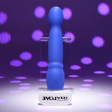 Evolved Disco Diva Blue Rechargeable Light Up Vibrator - VIBRATORS