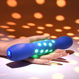 Evolved Disco Diva Blue Rechargeable Light Up Vibrator - VIBRATORS