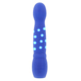 Evolved Disco Diva Blue Rechargeable Light Up Vibrator - VIBRATORS