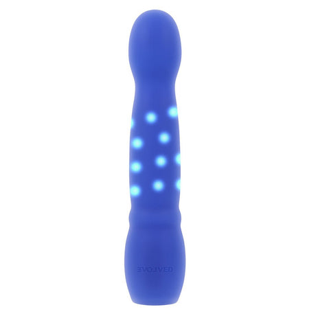 Evolved Disco Diva Blue Rechargeable Light Up Vibrator - VIBRATORS