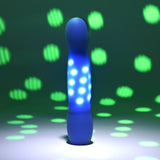 Evolved Disco Diva Blue Rechargeable Light Up Vibrator - VIBRATORS