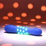 Evolved Disco Diva Blue Rechargeable Light Up Vibrator - VIBRATORS