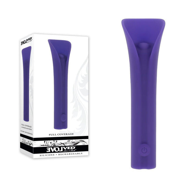 Evolved FULL COVERAGE - Purple 11.9 cm USB Rechargeable Bullet - BULLETS & EGGS