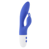 Evolved Funny Bunny Blue 20 Cm USB Rechargeable Rabbit Vibrator - VIBRATORS