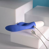 Evolved Funny Bunny Blue 20 Cm USB Rechargeable Rabbit Vibrator - VIBRATORS