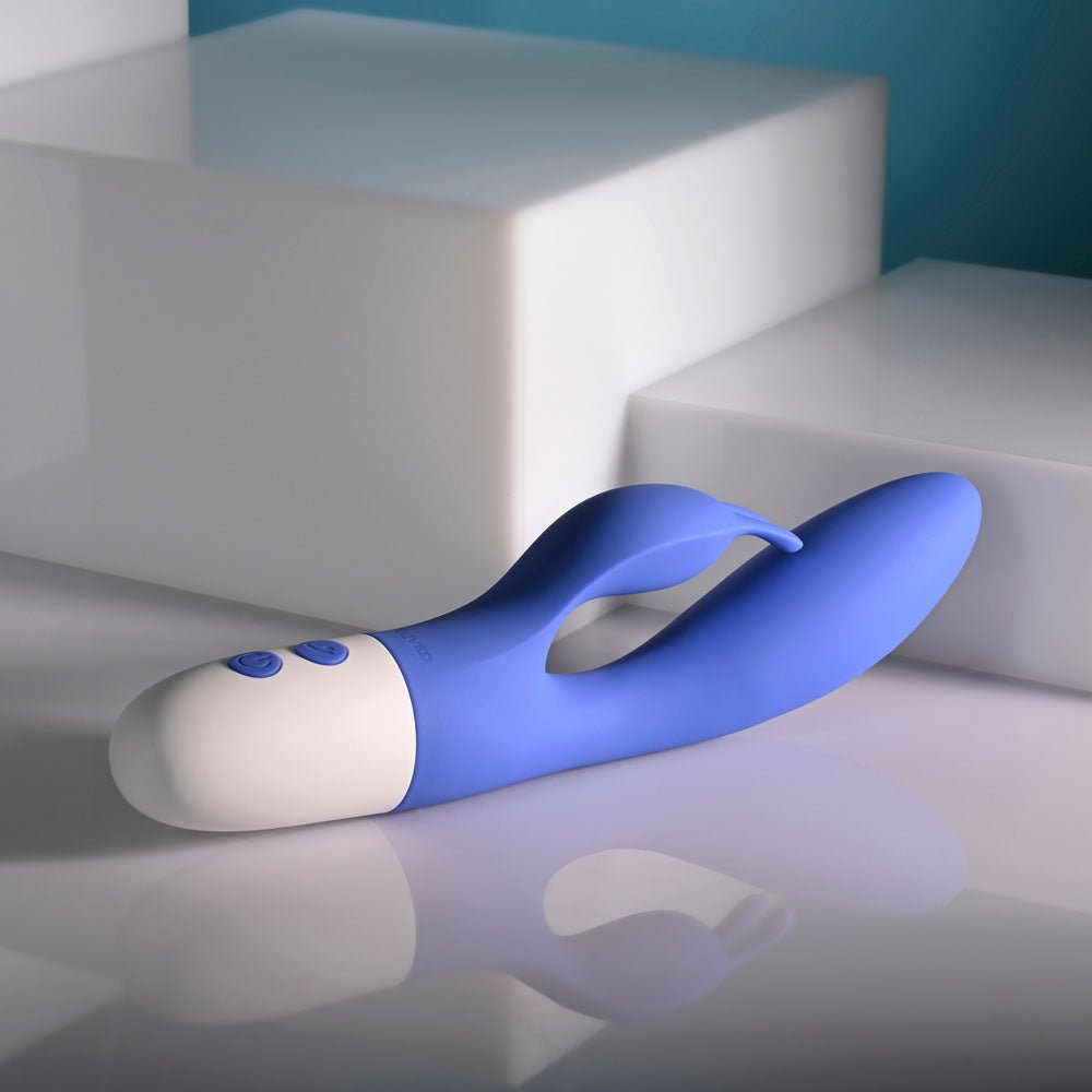 Evolved Funny Bunny Blue 20 Cm USB Rechargeable Rabbit Vibrator - VIBRATORS