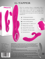 Evolved G Tapper Pink Rechargeable Rabbit Vibrator - VIBRATORS