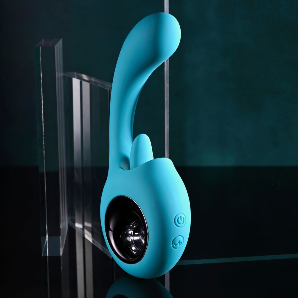 Evolved HOW MANY LICKS - Vibrator with Flicking Stimulator - VIBRATORS