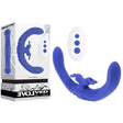 Evolved LOVEBIRDS - Purple 20.8 cm USB Rechargeable Double - Ended Rabbit Vibrator with Remote - VIBRATORS