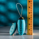 Evolved OVAL OFFICE - Green 8.5 cm USB Rechargeable Wireless Egg with Remote Control - BULLETS & EGGS