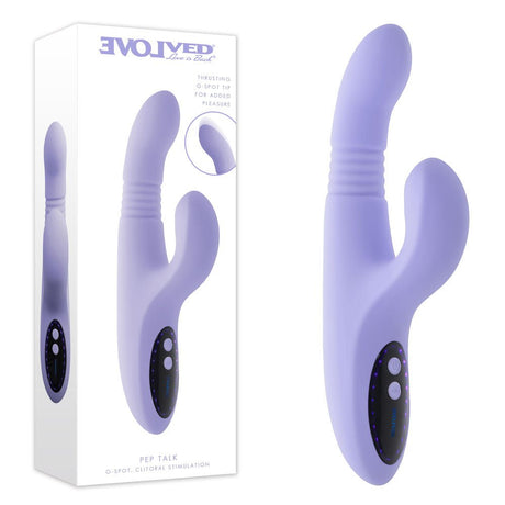Evolved PEP TALK Purple Thrusting Vibrator Clitoral Stimulator - VIBRATORS