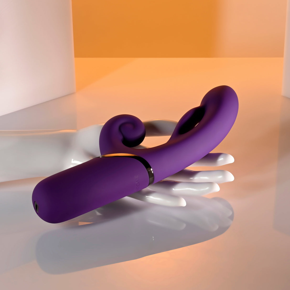 Evolved PLEASURE PUFF - Purple 24.1 cm Inflatable Rabbit Vibrator - VIBRATORS