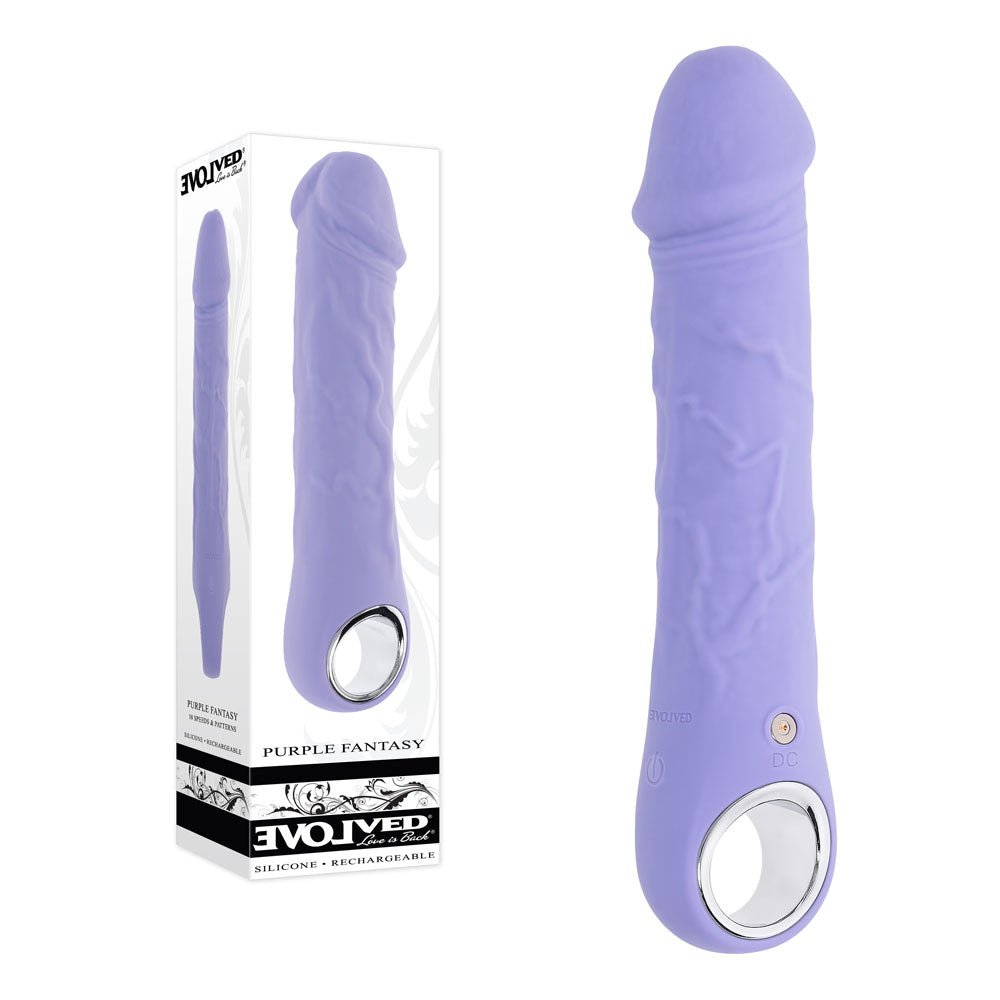 Evolved PURPLE FANTASY - Purple 18.4 cm USB Rechargeable Vibrator - VIBRATORS