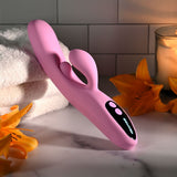Evolved Push The Button Pink 23.5cm Rabbit Vibrator G Spot - VIBRATORS