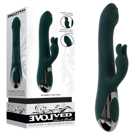 Evolved RABBIT TAP TAP - Rabbit Vibrator with Tapping Tip - VIBRATORS