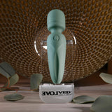 Evolved RUMBLE WAND - Olive Green Mini Massage Wand - VIBRATORS