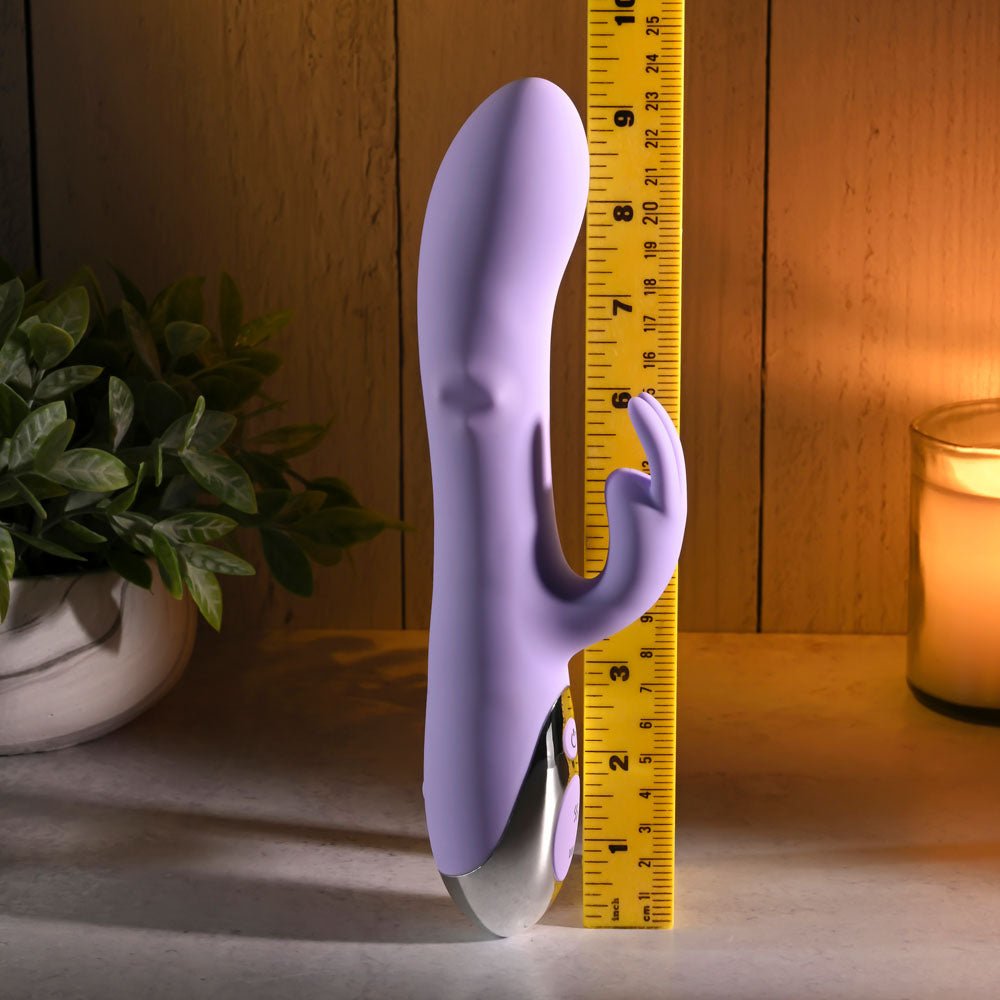 Evolved Spinderella Rabbit Vibrator – Rotating & Rechargeable Purple - VIBRATORS