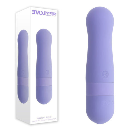 Evolved Squishy Bullet Vibrator – Purple USB Rechargeable 11cm - BULLETS & EGGS