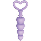 Evolved Sweet Treat - Purple 11.5 cm Beaded Butt Plug with Handle - Anal Toys
