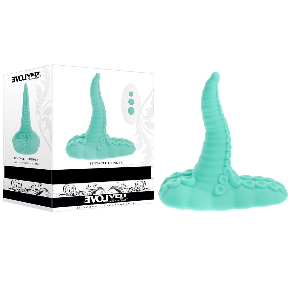 Evolved TENTACLE GRINDER - Green USB Rechargeable Fantasy Grinder Pad with Wireless Remote - STIMULATORS