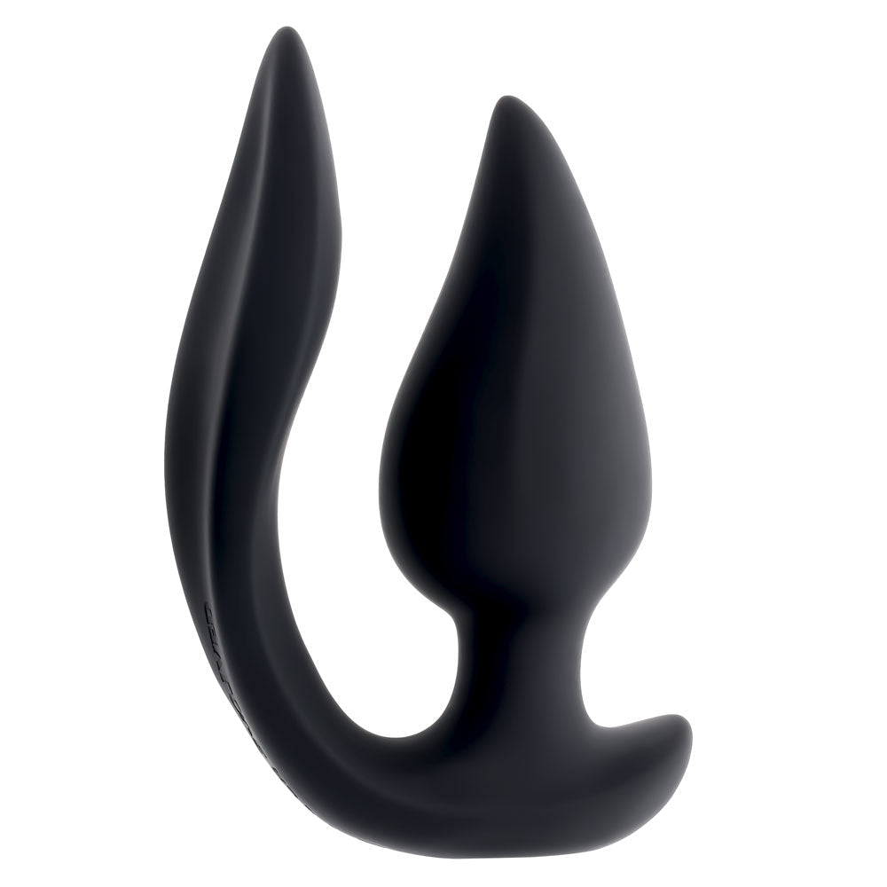 Evolved The Genie Black 11.2 cm Remote Vibrating Plug - ANAL TOYS