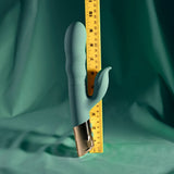 Evolved The Shimmy Green Thrusting Rabbit Vibrator | USB Rechargeable - VIBRATORS