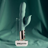 Evolved The Shimmy Green Thrusting Rabbit Vibrator | USB Rechargeable - VIBRATORS