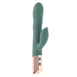 Evolved The Shimmy Green Thrusting Rabbit Vibrator | USB Rechargeable - VIBRATORS