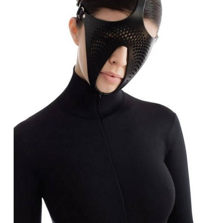 Ex Machina Genuine Leather Mask Black - Naughty by Nature Adult Store