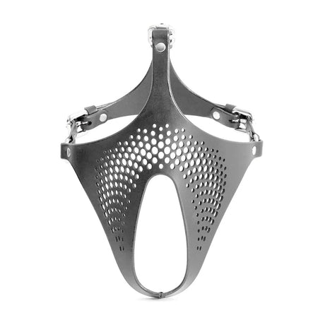 Ex Machina Genuine Leather Mask Black - Adult Toys