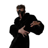 Ex Machina Genuine Leather Mask Black - Adult Toys