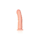 REALROCK Realistic Regular Curved Dildo with Suction Cup - 23 cm - Flesh 23 cm (9'') Dong - Naughty by Nature Adult Store