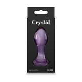 Crystal Gem - Purple 9 cm Glass Butt Plug - Naughty by Nature Adult Store