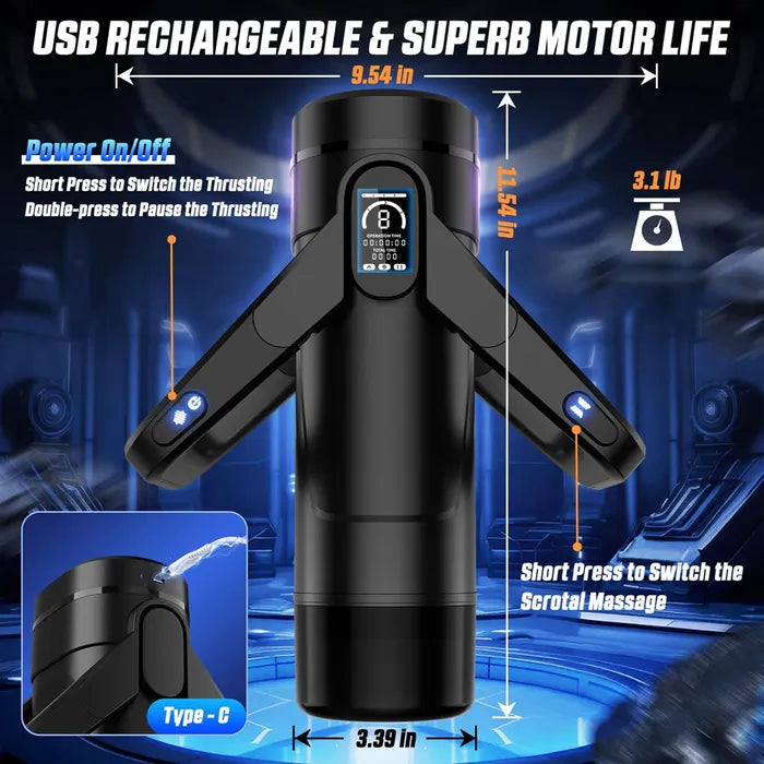 CyberSkin The Wing - Thrusting & Massaging Auto Masturbator with Heater - Naughty by Nature Adult Store