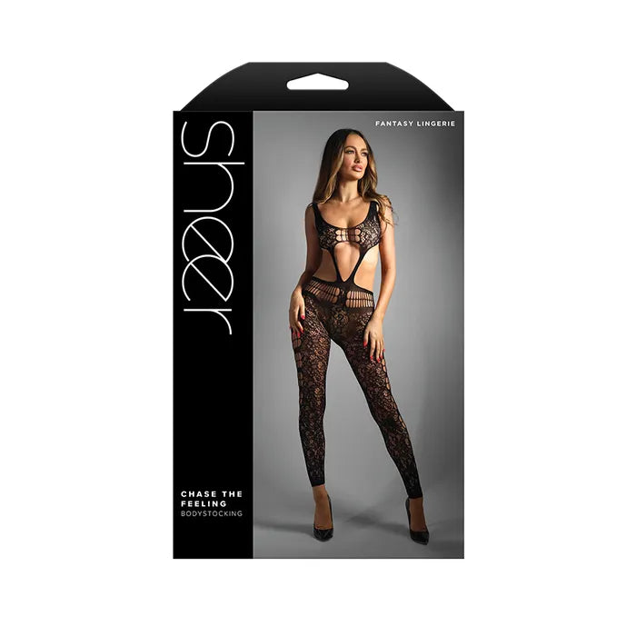 SHEER FANTASY CHASE THE FEELING - 1Size - Black - One Size - Naughty by Nature Adult Store