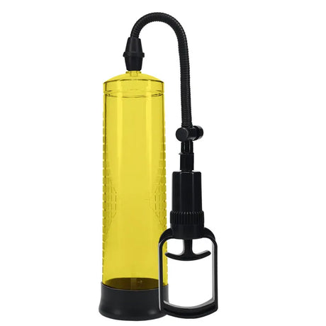PUMPED Basic Pump 2 - Yellow - Yellow Penis Pump - Naughty by Nature Adult Store