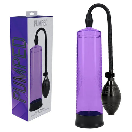 PUMPED Basic Pump 1 - Purple - Purple Penis Pump - Naughty by Nature Adult Store