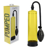 PUMPED Basic Pump 1 - Yellow - Yellow Penis Pump - Naughty by Nature Adult Store