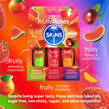 Skins Fruity Tubes - Watermelon, Strawberry, & Mango & Passionfruit - Naughty by Nature Adult Store