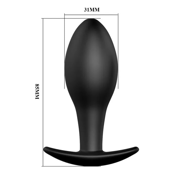 Party Up JEFF Silicone Plug - Black 8.5 cm
