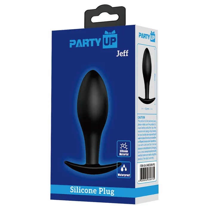 Party Up JEFF Silicone Plug - Black 8.5 cm