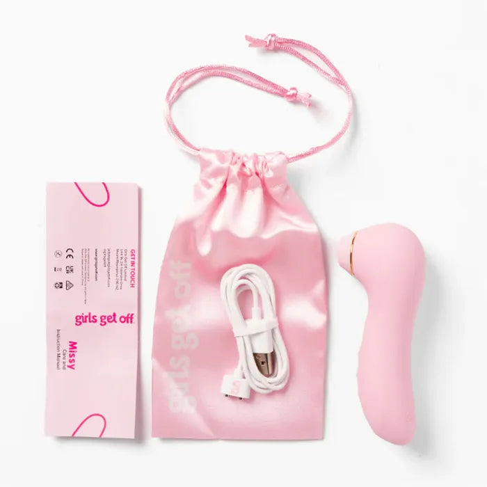 Girls Get Off - Missy - Pink Air Pulse Clitoral Stimulator