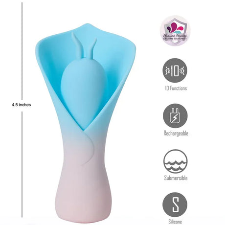 Maia MINA - Blue - Fluttering Flower Stimulator