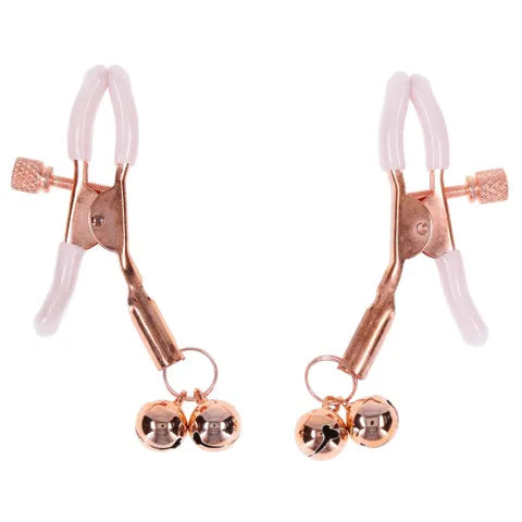 Sex And Mischief Peaches N CreaMe Bell Nipple Clamps Set Of 2