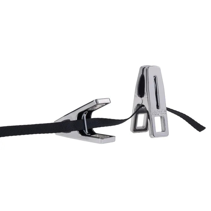 EDGE Body Zipper Clothespins Chrome Finish Set Of 16